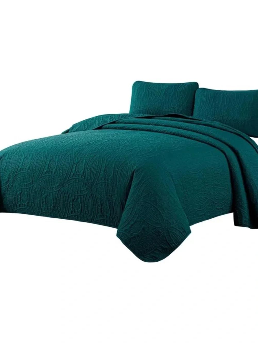 Teal Textured comforter  Set Teal king 3 piece set